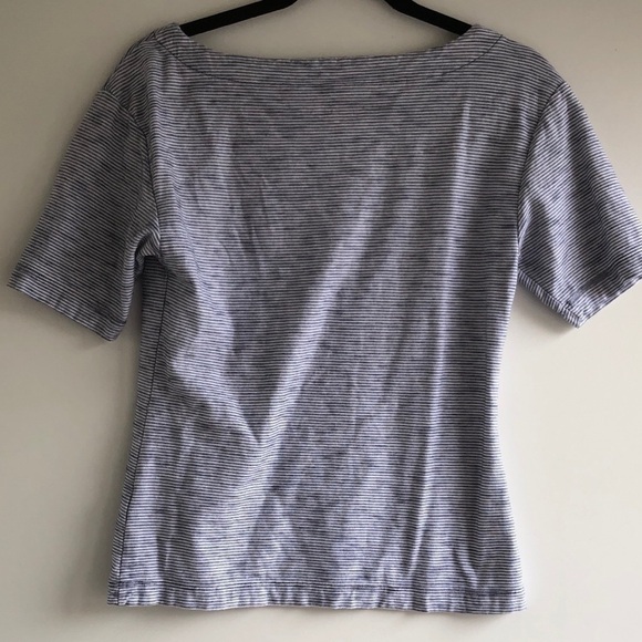 Vineyard Vines Boatneck Striped Short Sleeve Tee - 100% Cotton - Picture 5 of 6